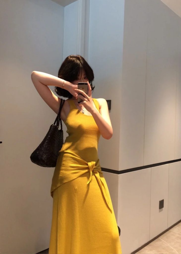 Two-Piece Knit Dress Set with Shawl Slimming Long Knit Dress